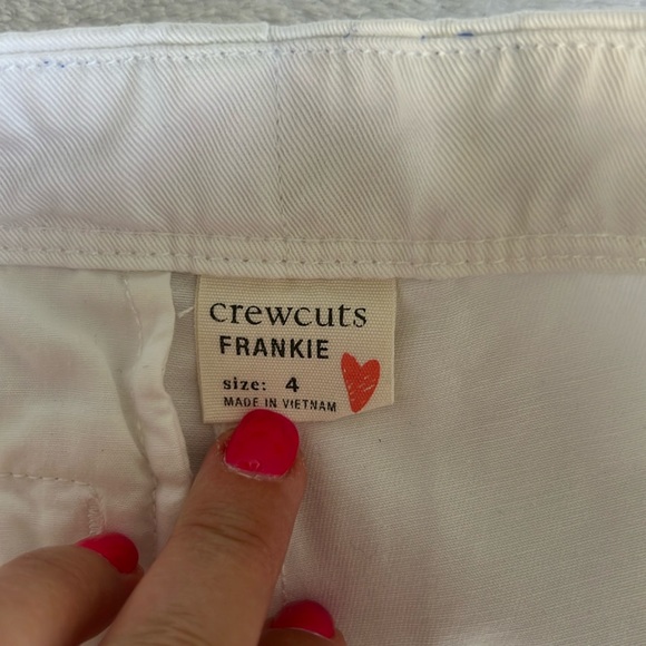 JCrew Crewcuts Frankie Chino Shorts with Pockets in White. Size 4 girls. - Picture 7 of 7